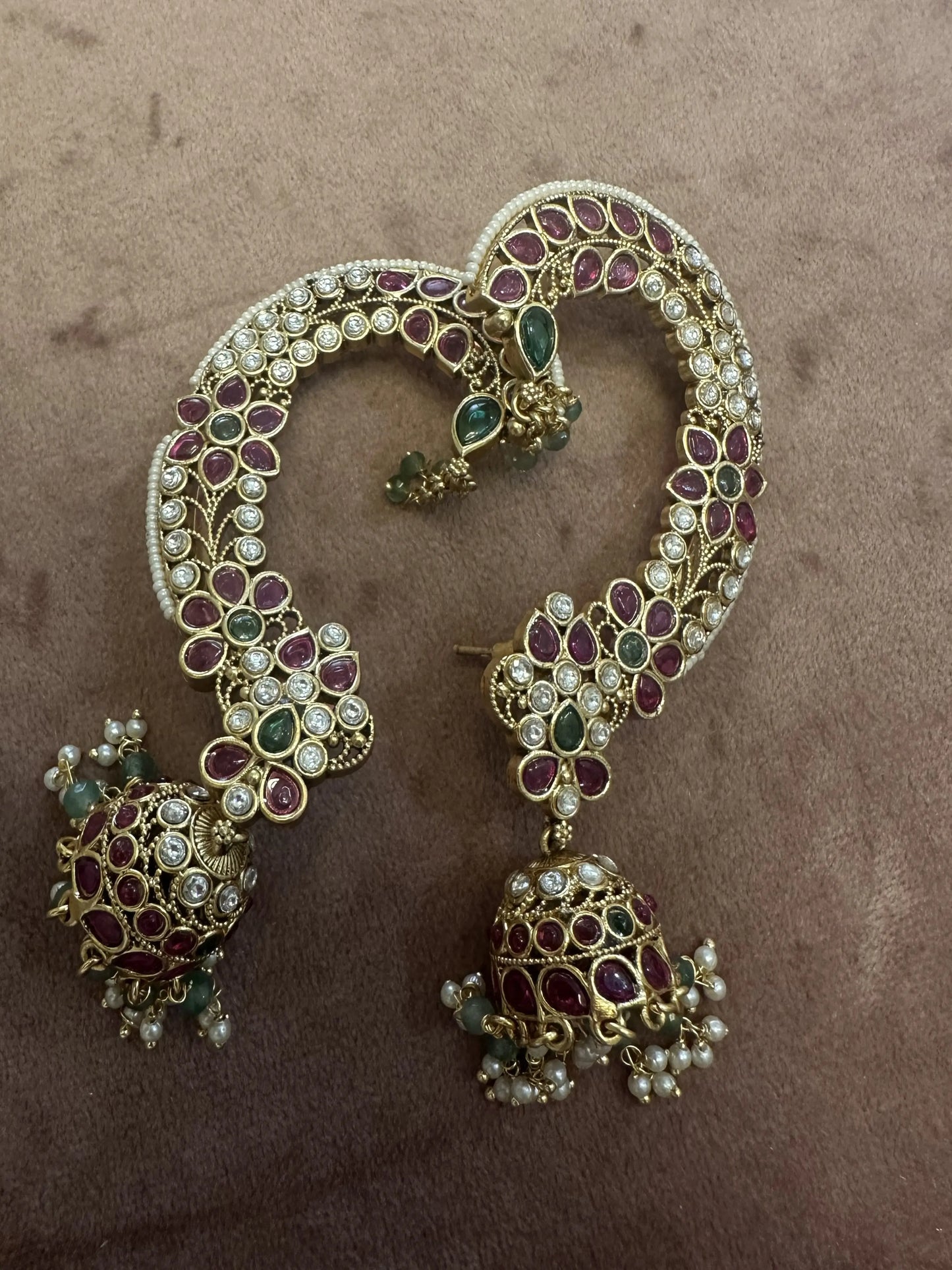 Kashibai Earcuff Jhumkas