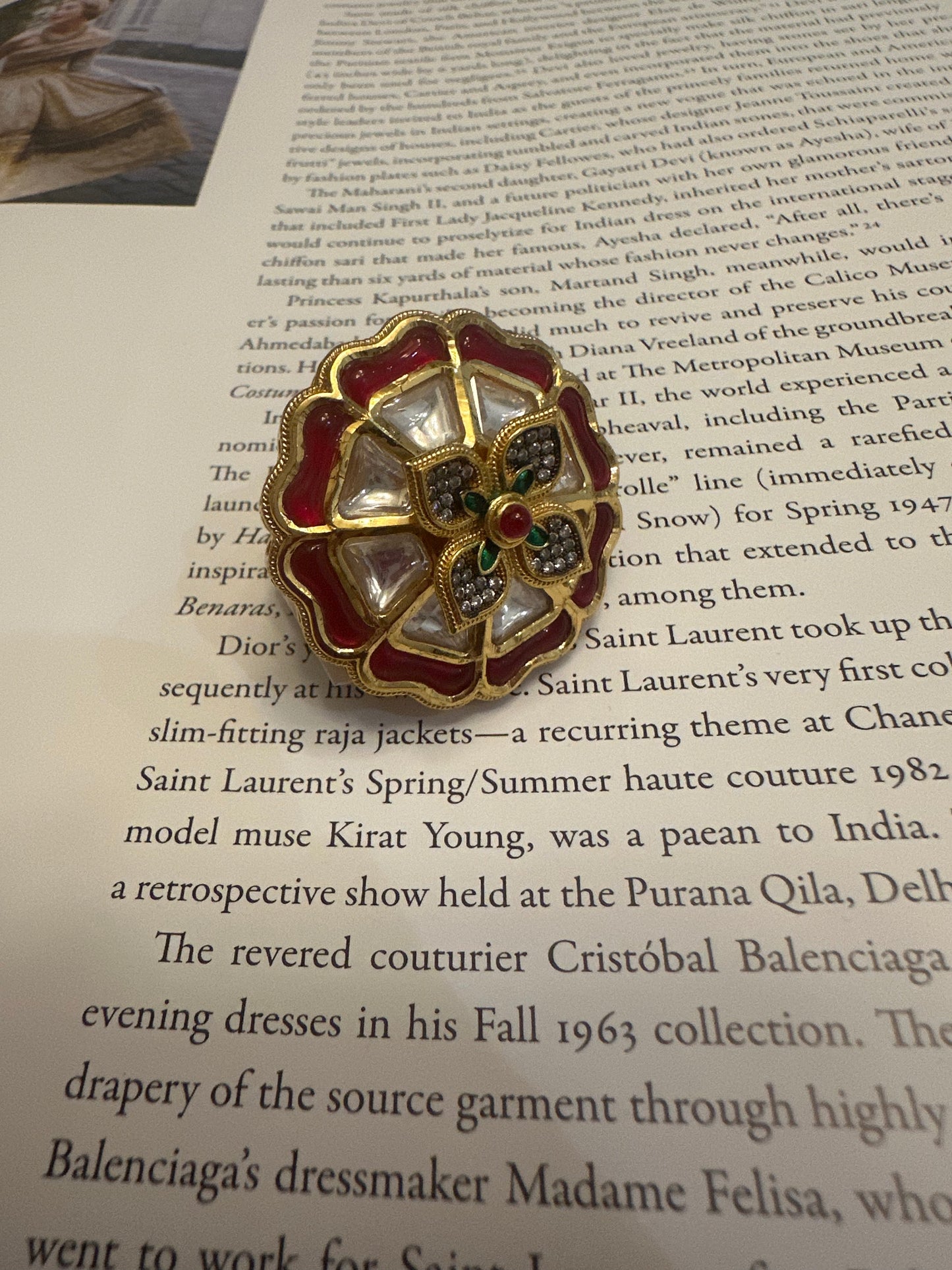 Sandoor Jadau Ring