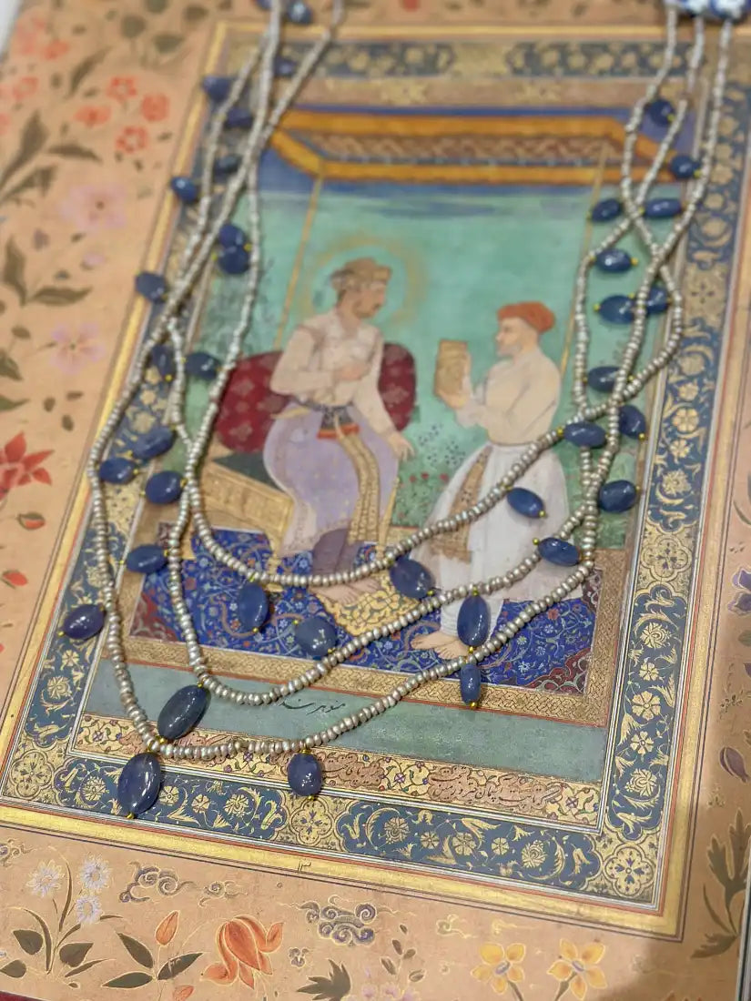 Sunheri Neeli Neckpiece