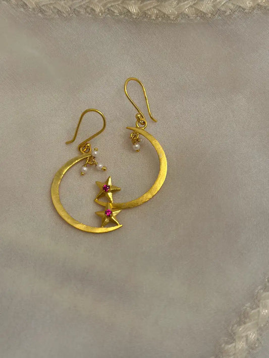 Chand Tara Hoop Danglers
